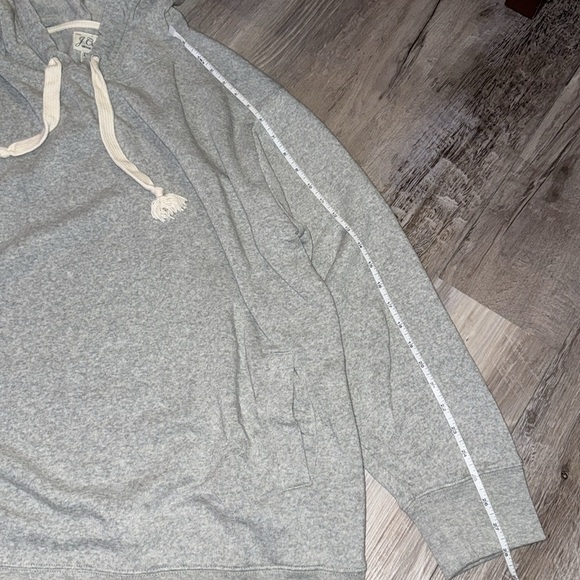 J.Crew XXL grey vintage cloud fleece hoodie - Picture 4 of 5